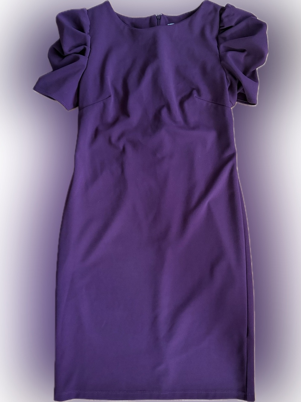 Shelby & Palmer Purple Midi Sheath Dress